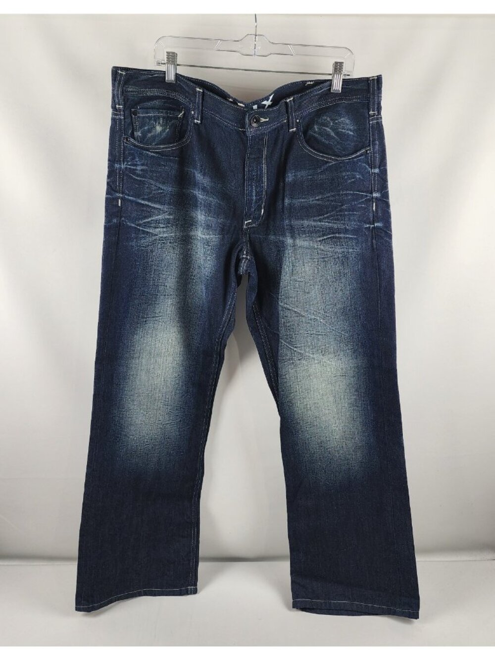 Helix Jeans Mens 38x30 Blue N56 Slim Bootcut Denim